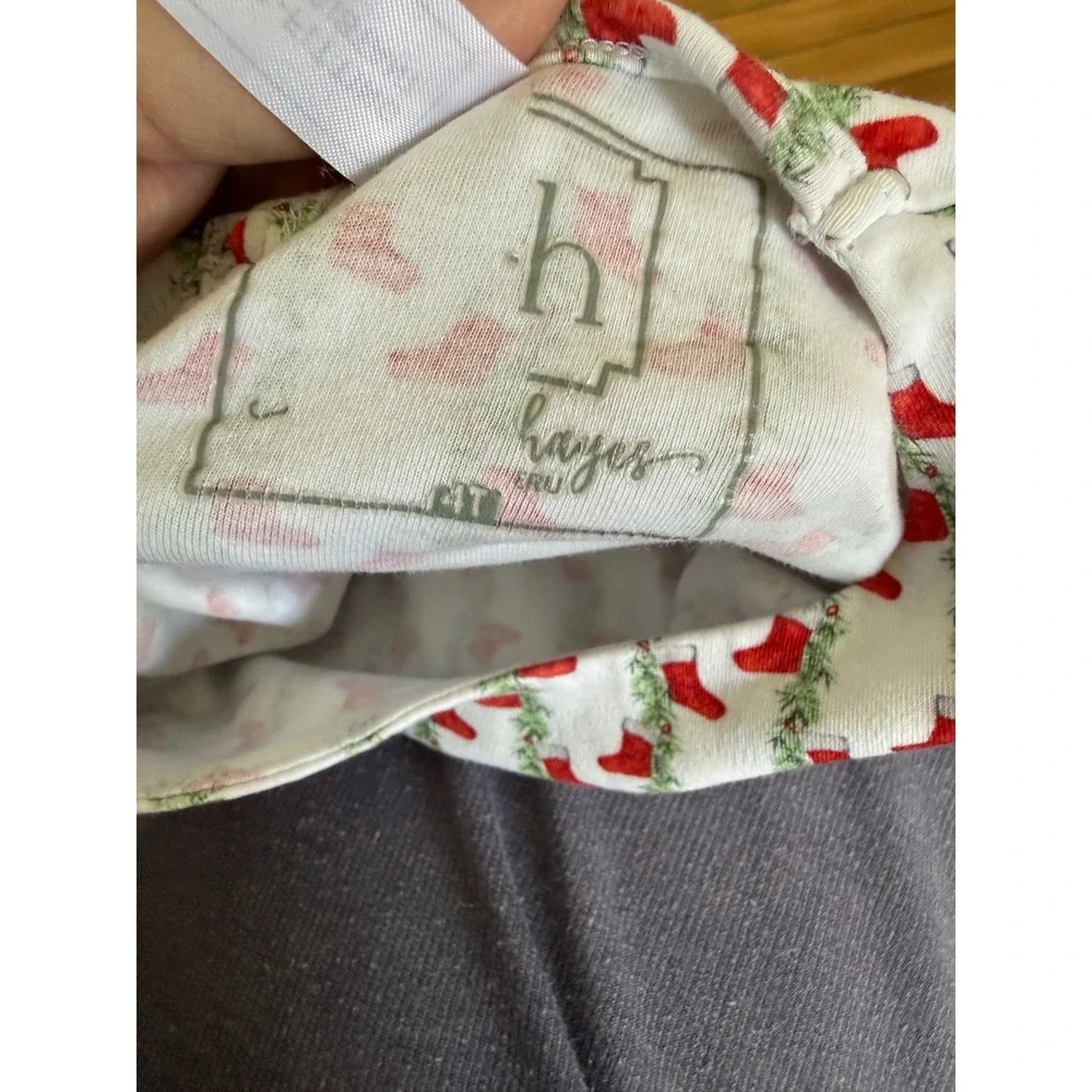 L+H Lila and Hayes Stockings for Santa Girls Pajama Set Christmas pjs
